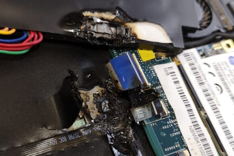 Mainboard burnt