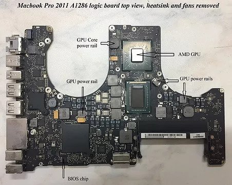 Placa lógica Macbook Pro 2011