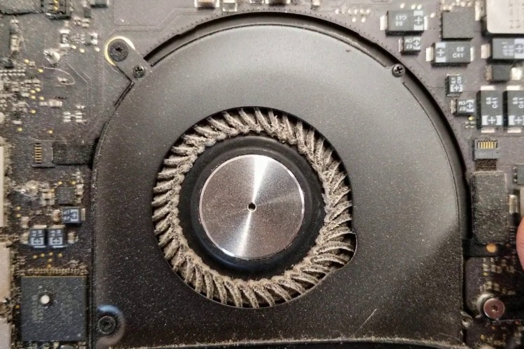 dirty mac fan makes mac fan so loud