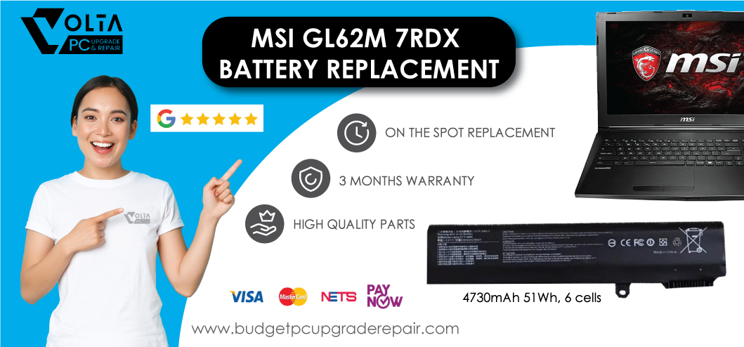 MSI GL62M 7RDX BATTERY