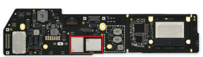 macbook SSD on board